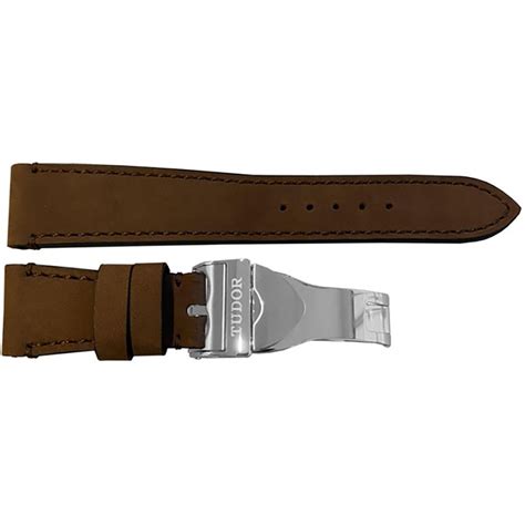 tudor brown leather strap